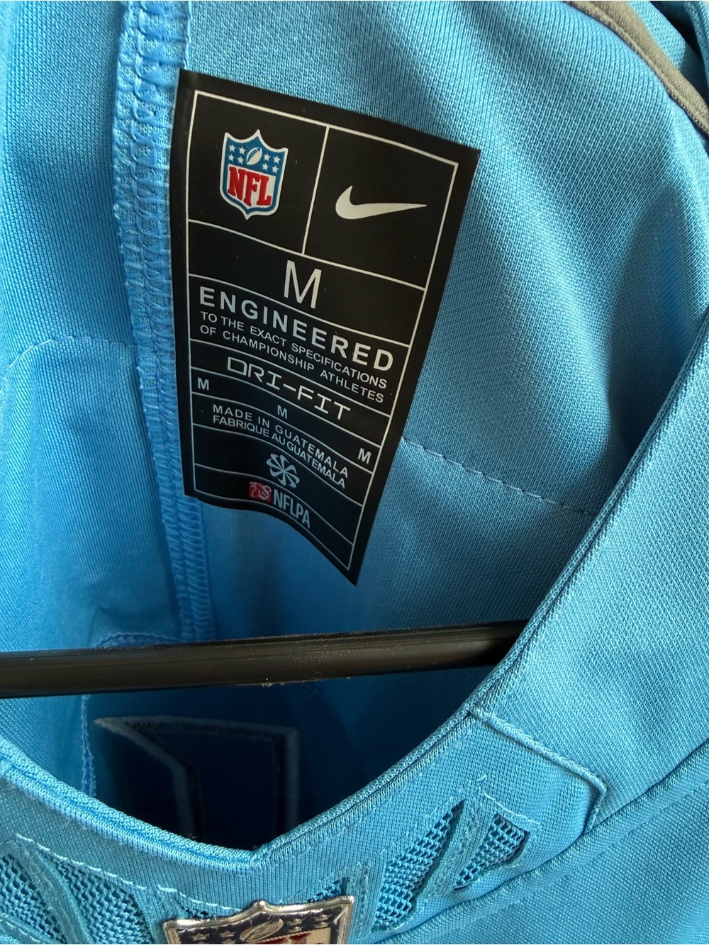 NFL Sky Blue Nike Dri-FIT Jersey- Titans #1 Ward - Picture 3 of 4